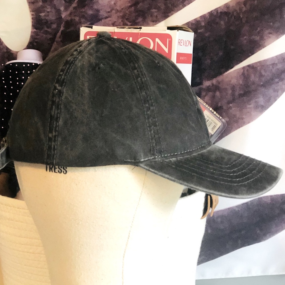 Black Acid Washed Hat